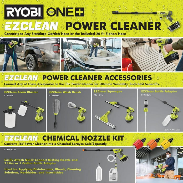 Ryobi ez clean cordless power cleaner hotsell