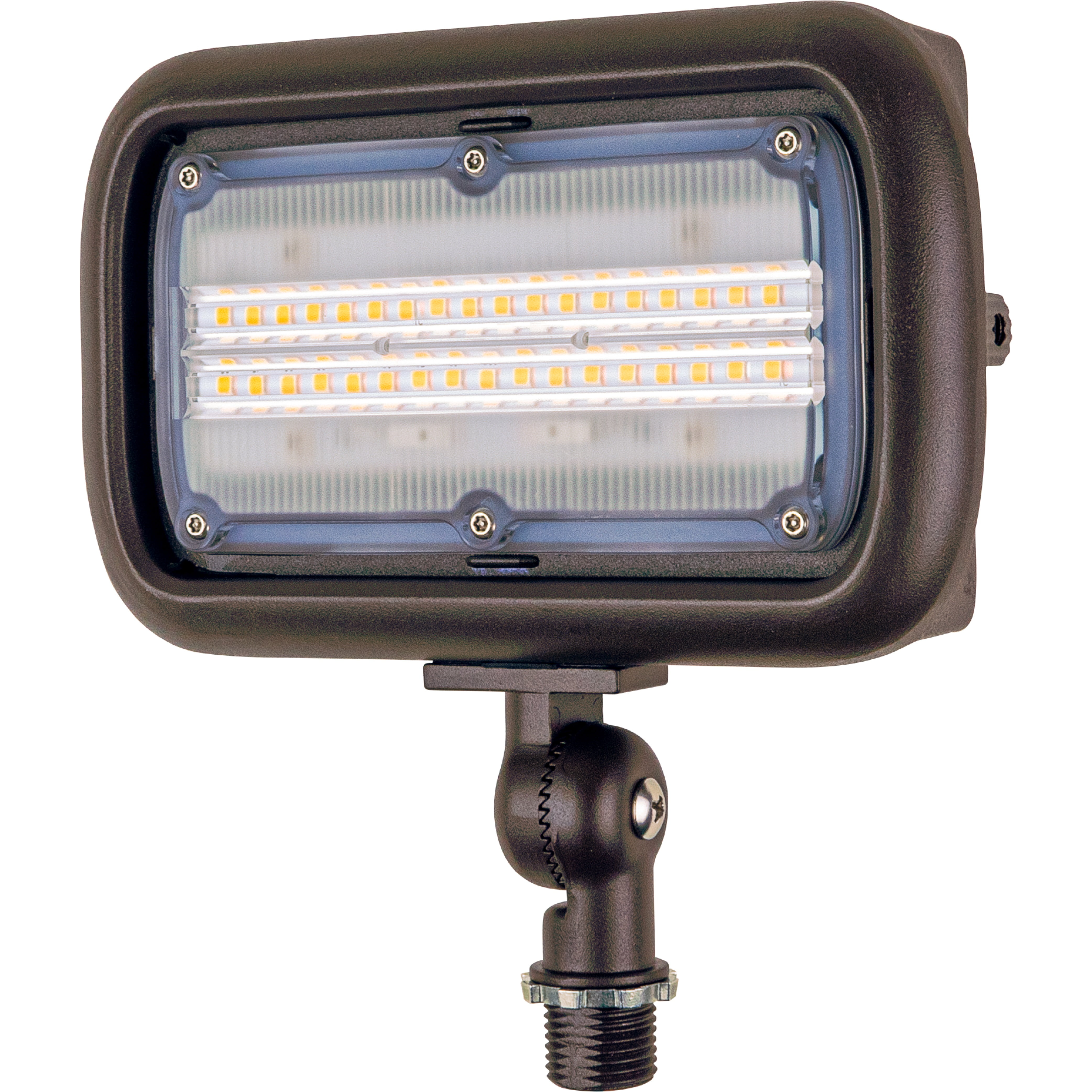 Newhouse Lighting WW30BRZ 30-Watt Die-Cast Aluminum LED Wall Wash Flood Light Outdoor, Weatherproof Landscape Lighting 2695 Lumens, 3000K Warm White, 120-277V, 1/2" Knuckle Mount Bronze, 2 packs