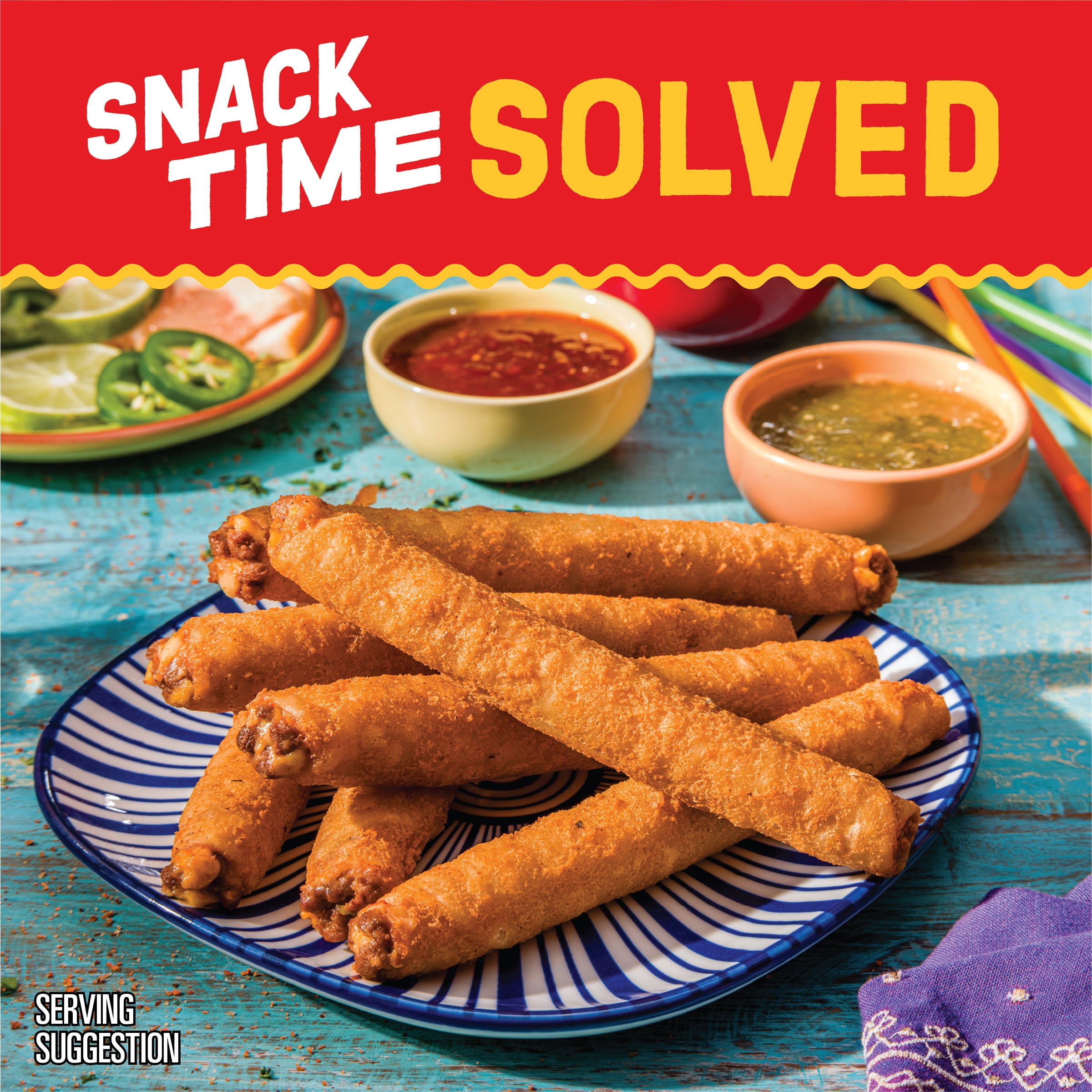 El Monterey Extra Crunchy Taco Seasoned Beef & Cheese Taquitos 20.7 oz, 18 Count (Frozen)