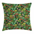 thumbnail image 1 of Nature Decor Throw Pillow Cushion Cover, Garden Flowers Cactus Texas Desert Botanic Various Plants with Spikes Pattern, Decorative Square Accent Pillow Case, 16 X 16 Inches, Multicolor, by Ambesonne, 1 of 2