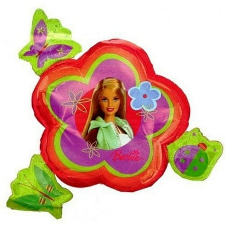 Barbie Garden Supershape Foil Mylar Balloon, 1 Count