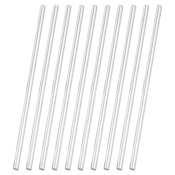 Uxcell 10pcs 304 Stainless Steel Round Rods, 1/8" Dia x 4" Length Stainless Steel Metal Solid Shaft Rod Bar for Industry Use Metal Working Hobbies DIY Craft, Silver