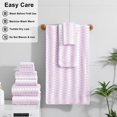 thumbnail image 5 of Jessy Home 12 Piece Light Purple Towel Set Soft Bath Towel for Bathroom-4 Bath Towels, 4 Hand Towels, 4 Washcloths Highly Absorbent Bath Sheet for Hotel & Spa, 5 of 8