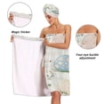 thumbnail image 4 of 3-Piece Bathroom Towel Set with Bath Towel, Quick-Dry Hair Cap and Hair Turban for Bath Yoga Beach Adorable Easter Eggs Pattern, 4 of 6