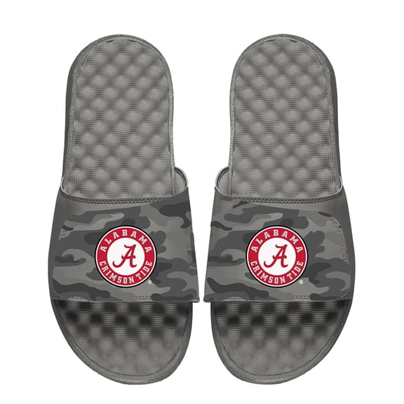 Men's ISlide  Gray Alabama Crimson Tide Camo Slide Sandals