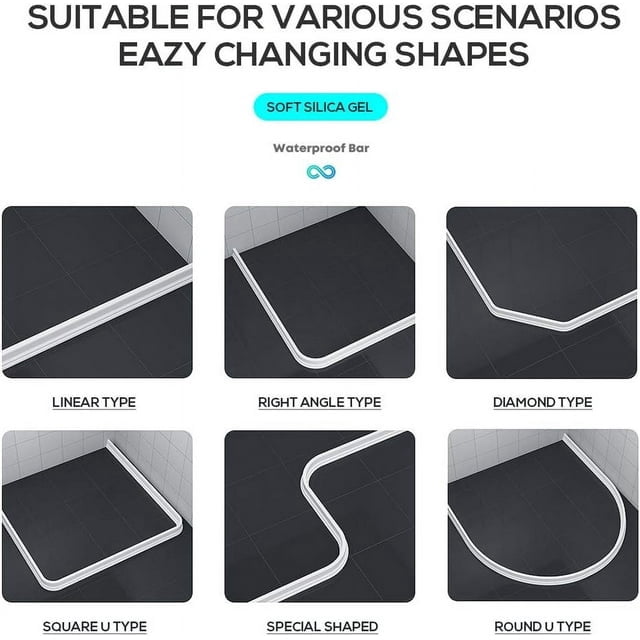 Collapsible Shower Countertop Washbasin Floo Threshold Dam Recommendation Water