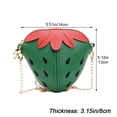 thumbnail image 3 of Cute Strawberry Crossbody Bags Simple Coin Bag Lovely Strawberry Shaped Shoulder Bag, 3 of 7
