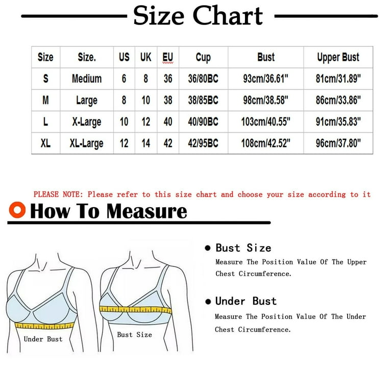 YWDJ Everyday Bras for Women Push Up No Underwire Plus Size Everyday for  Sagging Breasts Solid Color Non Steel Ring Printing Four Breasted Underwear  Bras for Breastfeeding Sports Bras Women Purple M 