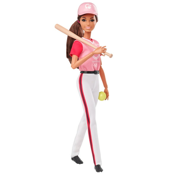 Brein Mark Avondeten Barbie Career Olympic Games Tokyo 2020 Softball Doll with Accessories -  Walmart.com