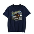 thumbnail image 2 of Keyshia Cole Blue & Yellow Merch pop graphics print Crewneck Unisex Trend Casual Short Sleeve Top, 2 of 3