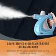thumbnail image 2 of Limpiador de vapor natural a presión multisuperficie con 12 accesorios, vaporizador multiusos para uso doméstico, vaporizador para limpieza de pisos, tapicería, lechada y coche, gris y azul, 2 of 5