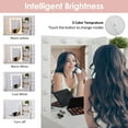 thumbnail image 6 of Veanerwood Makeup Vanity with Lights, Bedroom Vanity Table with Power Strip, Modern Dressing Table, 4 Drawers, White, 6 of 9