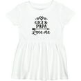 thumbnail image 3 of Inktastic Gigi and Papa Love Me Girls Baby Dress, 3 of 5