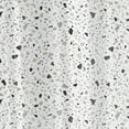 thumbnail image 4 of Mainstays Eco-friendly Terrazzo Waterproof Recycled PEVA Shower Curtain Set and Hooks, Black, White, 4 of 6