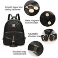 thumbnail image 3 of Jollebone Mini Backpack 3Pcs Fashion PU leather Backpack Purse for Women (Beige), 3 of 7