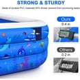 thumbnail image 2 of Inflatable Swimming Pool, 118" X 72" X 22" Full-Sized Family Lounge Pool for Kids Adults Baby Children, Thick Wear-Resistant Blow Up Kiddie Pools for Outdoor Garden Backyard Summer Water Party, 2 of 3