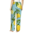 thumbnail image 3 of Junzan Lemon Women'S Pajama Pants Drawstring Comfy Sleep Bottoms With Pockets, 3 of 9