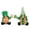 A+B, variant on St. Patrick's Day Gnomes Irish Leprechaun Tomte Plush Handmade Scandinavian March Nisse Elf Dwarf Home Household Farmhouse Tiered Tray Ornaments Decor