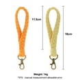 thumbnail image 2 of 2 uds llavero de cuerda de algodón tejido a mano, pulsera, colgante trenzado, llavero colgante para llave de coche, 2 of 5