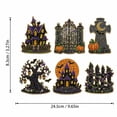thumbnail image 3 of 6 Pcs DIY Halloween Pearl Diamond Art Painting Fridge Magnet,Pearl Art Magnetic Sticker Craft Kit for Adults & Beginners, Refrigerator Whiteboard Kitchen Home Decor & Spooky Gift,B, 3 of 8