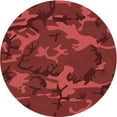 thumbnail image 1 of Ahgly Company Tapis d'Intérieur Lavables en Machine, Ronds, Transitionnels, Rouge Canneberge, Ronds de 8', 1 of 7