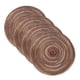 thumbnail image 1 of Uxcell 4 Pcs Manteles Individuales Redondos Tejidos, Mantel Lavable de 11.8 Pulgadas Resistente al Calor Decorativo para Mesa de Comedor Encimera, Marrón Gradiente, 1 of 7