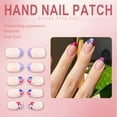 thumbnail image 7 of RAGUPEL 24Pcs Glue on Nails for Women,Colorful Flowers Almond Nails,Glossy Finish Press on Nails Long,Press on Nail for Daily Life,Dating and Gatherings,Style1, 7 of 7