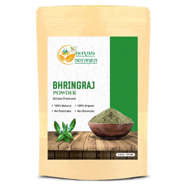 Polvo nutritivo para el cabello Herbs Botanica Bhringraj Organic 150 g