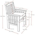 thumbnail image 4 of CorLiving Miramar Hardwood Outdoor Chair and Coffee Table Set, 4 of 8