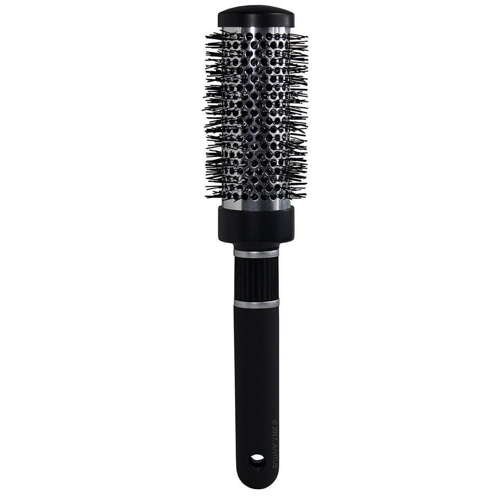 Round Barrel Hair Brush With Firm Nylon Bristle, 2 Inch Brush Diameter