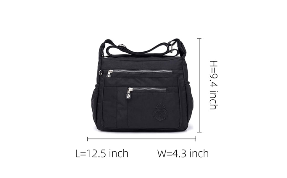 MINTEGRA Crossbody Bag for Women Nylon Waterproof Shoulder Purse Messenger Bag Lightweight Pocketbooks