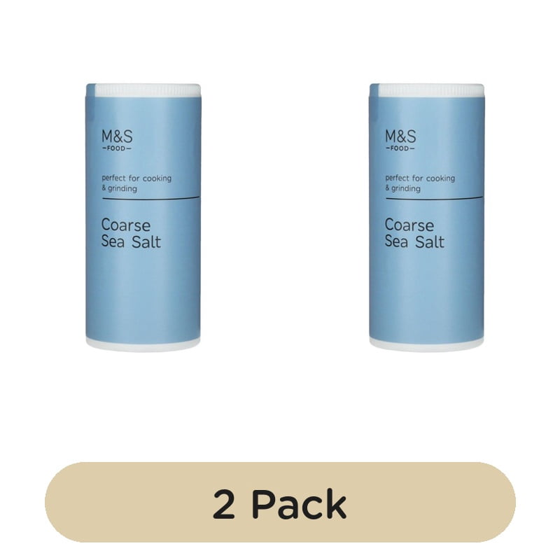 M&S Coarse Sea Salt 220g, British Import (Pack of 2)