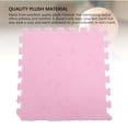 thumbnail image 3 of Foam Interlocking Tiles, Fluffy Climbing Area Rugs 10pcs Plush Interlocking Carpet  for Home Black,Pink, 3 of 7