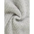 thumbnail image 4 of Women's Grey Knit Cardigan Short Sleeve Button Down Crew Neck Top, 4 of 10