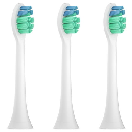 Replacement Cleaning Head - Equate SmileSonic Pro Advanced Clean Replacement Brush Heads, 3 Count (Compatible with Philips Sonicare Power Handles)