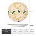 thumbnail image 2 of Bingfone Banana With Leaves Print Bone China Dinner Decorative Plates,Handmade Ceramic Dinner Plate with Stand for Home Club-8in, 2 of 6