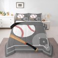 thumbnail image 2 of Baseball Bedding Set Queen Size Baseball Comforter&nbsp;Set Teens,Sports Theme Bed Comforter&nbsp;Sets Grey Ball Gaming Quilt Bed Set Bedroom Decor with 2 Pillowcases, 2 of 6