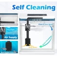 Small Fish Tank 2 Gallon Glass Aquarium Starter Kits Self Cleaning w