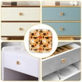 thumbnail image 5 of 4 Pieces Set Drawer Pulls Handle Square Wardrobe Cabinet Knobs with Stainless Steel Screws Furniture Kitchen Decor, 5 of 5