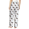 thumbnail image 3 of Goofa Dachshund Dog Printed Soft Pajama Pants for Women, Wide Leg Comfy Casual Lounge Yoga Pants-X-Large, 3 of 9