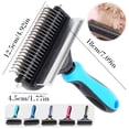 thumbnail image 3 of Undercoat Rake and Deshedding Tool for Dogs and Cats, Dematting Comb for Long Hair Pets, Grooming Brush to Clear Mats, Tangles, 3 of 9