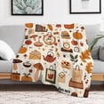thumbnail image 5 of Autumn Harvest Cozy Pattern Blanket Soft Throw Warm Lightweight Plush Blanket for Couch Bed Sofa, 5 of 6
