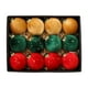 thumbnail image 1 of 12 adornos navideños de terciopelo, irrompibles, para colgar en el árbol, ideales para fiestas. 12 unidades 3 colores estilo B, 1 of 9