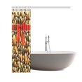 thumbnail image 3 of RYLABLUE Red Bell Golden Ball Shower Curtain, Christmas Holiday Polyester Fabric Shower Curtain Bathroom Sets 60x72 Inches, 3 of 3