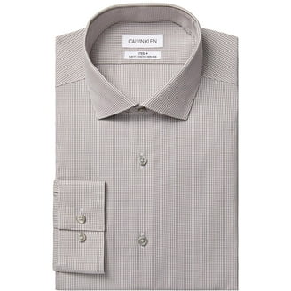 men's slim-fit non-iron herringbone dress shirt Non-Iron Cotton Herringbone Point Collar Dress Shirt main image 1