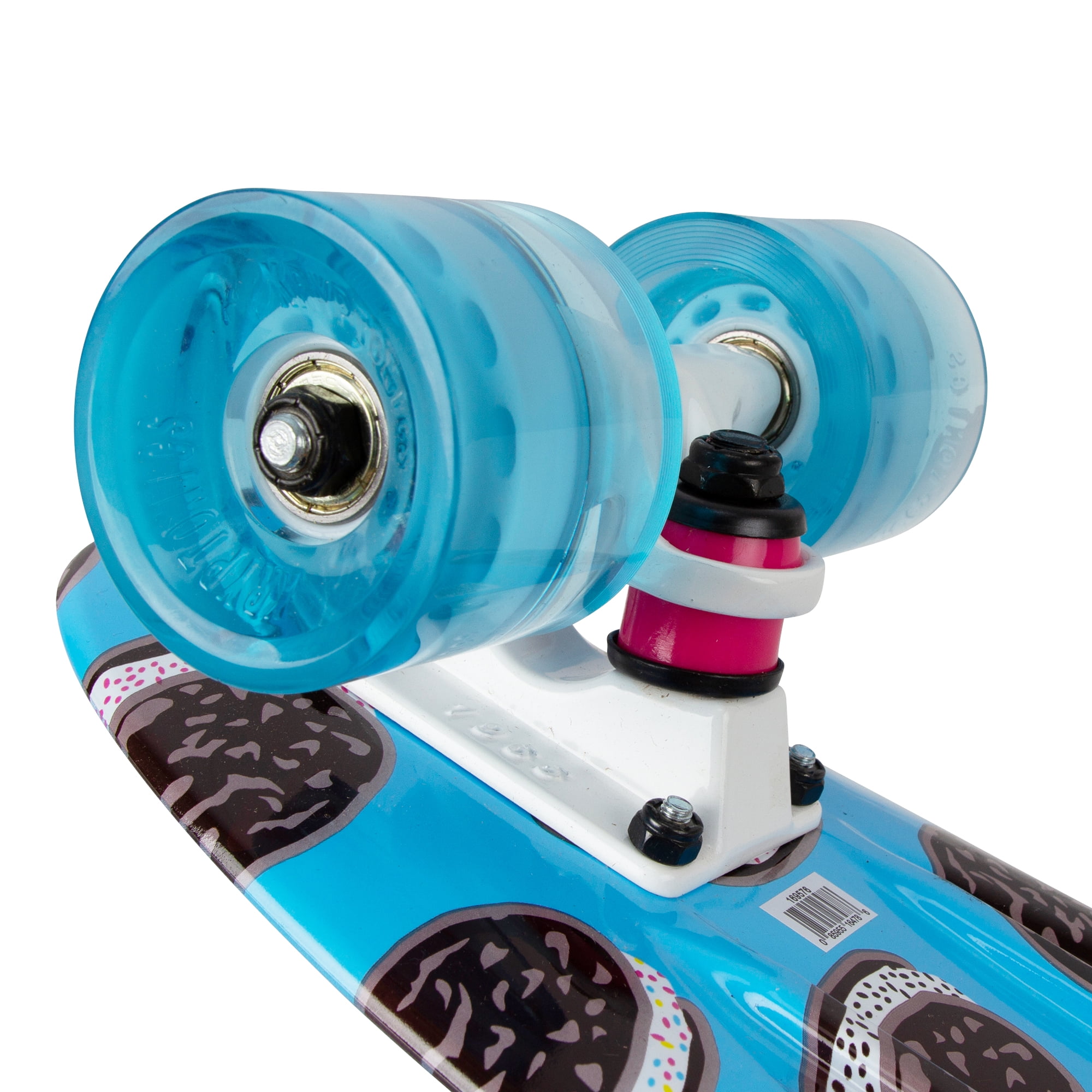 Kryptonics Original Torpedo Complete Skateboard (22.5" x 6"), Milk & Cookies
