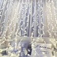 thumbnail image 3 of Luces de cadena de plumas, luces decorativas LED, cortina romántica para colgar en la pared con control remoto, 3 of 8