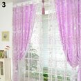 thumbnail image 2 of Ayyufe Window Sheer Valance Floral Curtain Bedroom Home Room Wedding Party Decor, 2 of 8