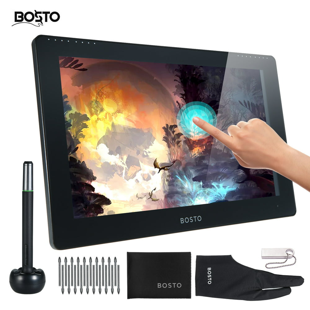 BOSTO Studio 16HDT 15.6 inch Graphic Monitor Drawing Tablet All-in-One ...