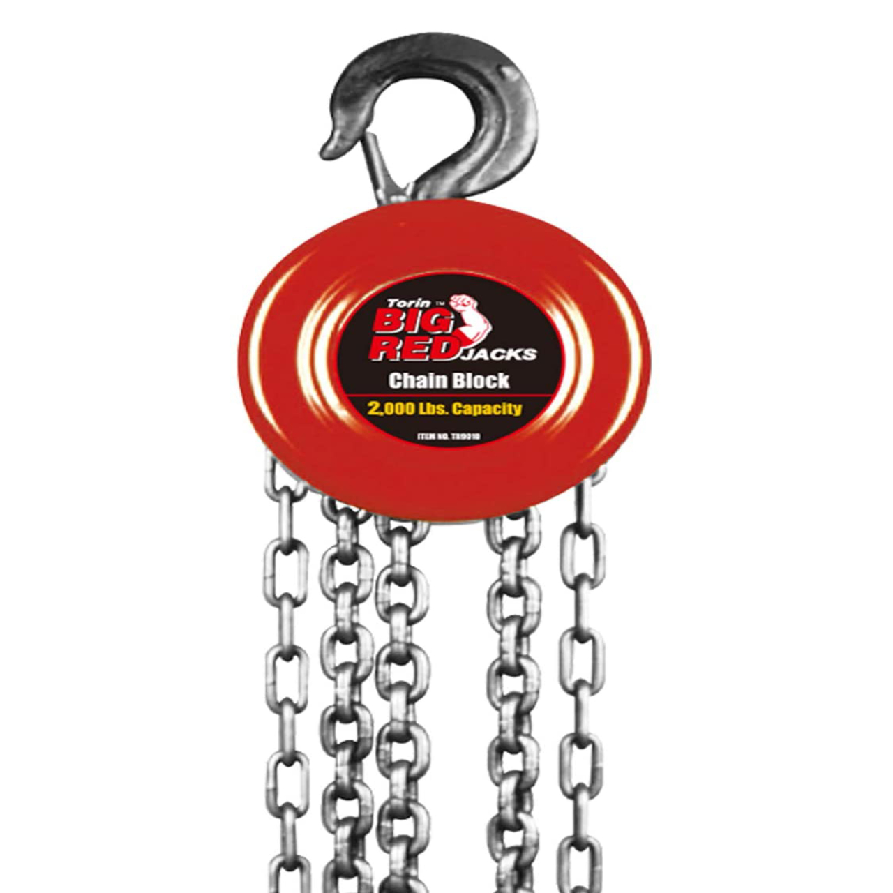 Torin BIG RED 1 Ton Hand Lift Steel Chain Block Hoist,DMTR9010